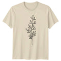 Minimalist Boho Style Botanical Foliage T-Shirt Line Art Nature Christmas Unisex T-shirt, Sweatshirt, Hoodie, Long Sleeve Tee - T-Shirt, Sweatshirt, Hoodie