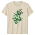 Minimalist Botanical Leaf Branch T-Shirt Minimalist Botanical Plant Nature Unisex T-shirt, Sweatshirt, Hoodie, Long Sleeve Tee - T-Shirt, Sweatshirt, Hoodie