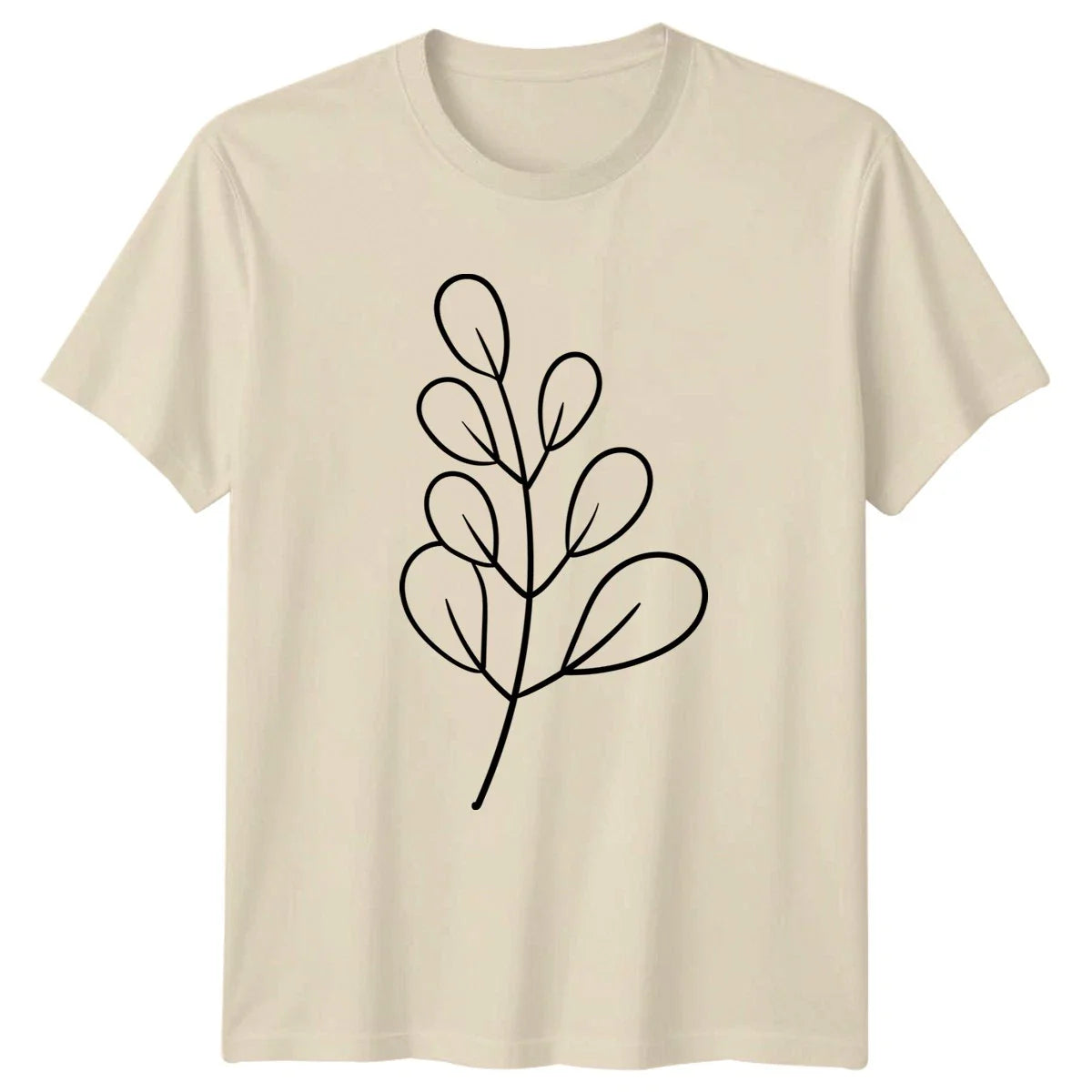 Minimalist Botanical Leaf Art T-Shirt Leaf Design Nature Plant Birthday Gift Unisex T-shirt, Sweatshirt, Hoodie, Long Sleeve Tee - T-Shirt, Sweatshirt, Hoodie