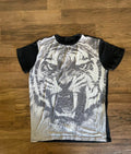Creative Content Tiger Face Graphic Black Tshirt Mens Size L Unisex T-shirt, Sweatshirt, Hoodie, Long Sleeve Tee - T-Shirt, Sweatshirt, Hoodie