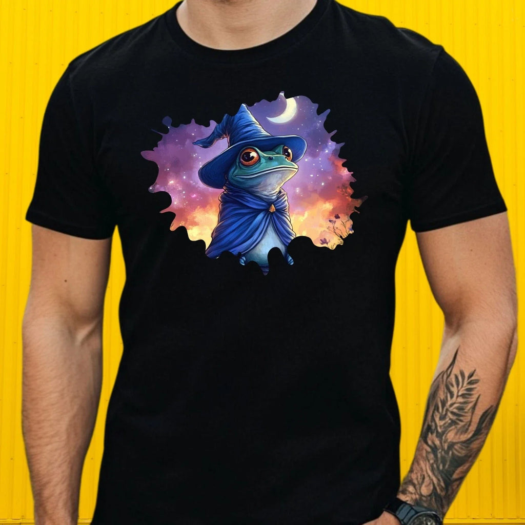 Mens Magic Frog Motif Cotton T-Shirt Size XS to 5XL Unisex T-shirt, Sweatshirt, Hoodie, Long Sleeve Tee - T-Shirt, Sweatshirt, Hoodie