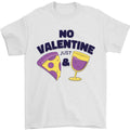 Anti Valentines Day Just Pizza & Wine Mens T-Shirt 100% Cotton Unisex T-shirt, Sweatshirt, Hoodie, Long Sleeve Tee - T-Shirt, Sweatshirt, Hoodie