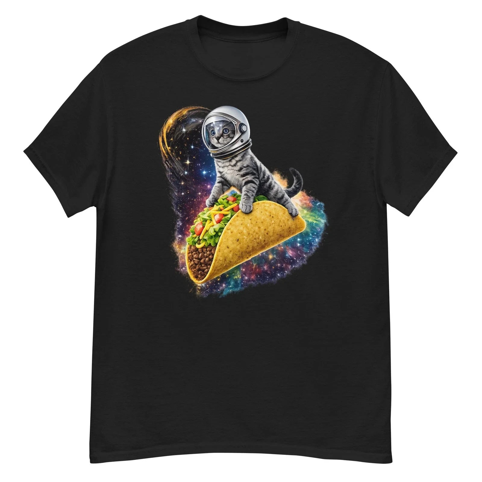 Cat and Taco Unisex Graphic T-Shirt 100% Cotton Unisex T-shirt, Sweatshirt, Hoodie, Long Sleeve Tee - T-Shirt, Sweatshirt, Hoodie