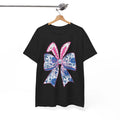 Easter Blue Floral Bow Floral T-Shirt - Unique Flower Tee for Creative Outfits Unisex T-shirt, Sweatshirt, Hoodie, Long Sleeve Tee - T-Shirt, Sweatshirt, Hoodie