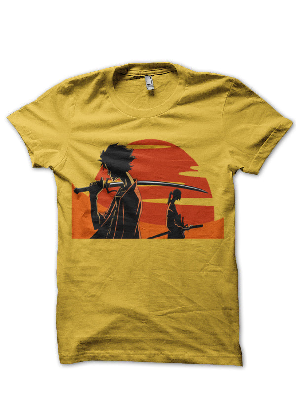Samurai Champloo Half Sleeve Yellow T-Shirts, Hoodie, Sweatshirt - T-Shirt, Sweatshirt, Hoodie