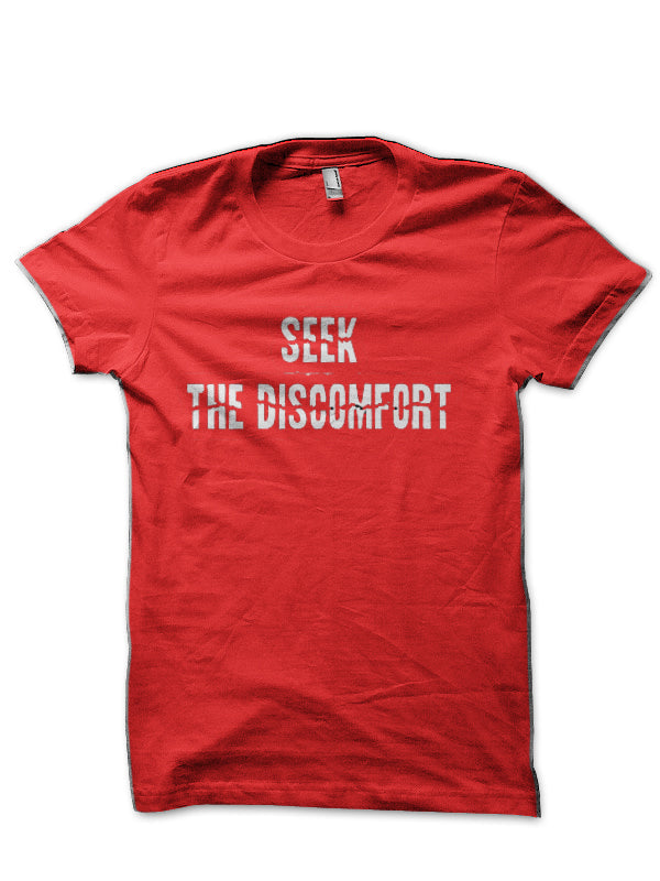 Seek Discomfort Red T-Shirts, Hoodie, Sweatshirt - T-Shirt, Sweatshirt, Hoodie