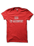 Seek Discomfort Red T-Shirts, Hoodie, Sweatshirt - T-Shirt, Sweatshirt, Hoodie