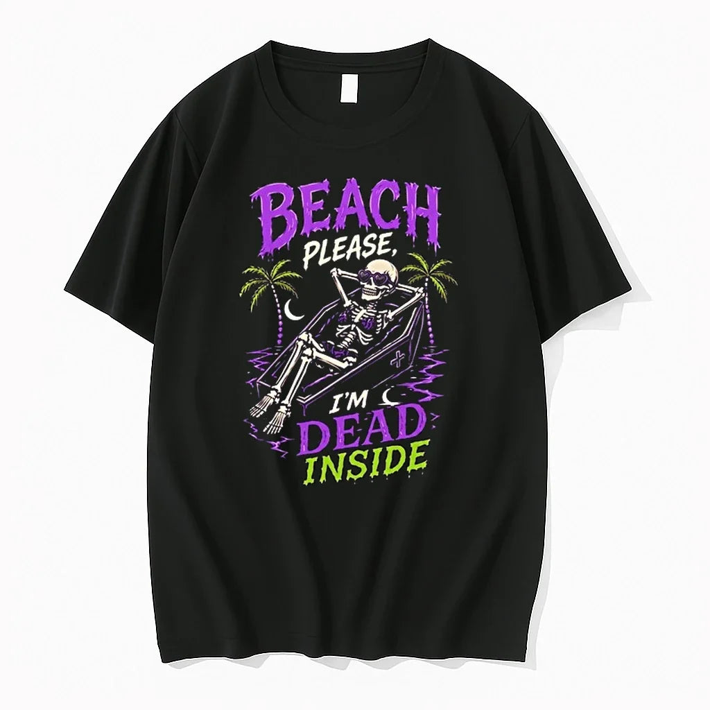 Skeleton Relax Beach Please Im Dead Inside Summer 0 Tshirts Sweater Unisex T-shirt, Sweatshirt, Hoodie, Long Sleeve Tee - T-Shirt, Sweatshirt, Hoodie