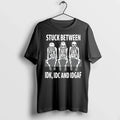 Skull Stuck Between Idk Idc And Idgaf 0 Tshirts Sweater Unisex T-shirt, Sweatshirt, Hoodie, Long Sleeve Tee - T-Shirt, Sweatshirt, Hoodie