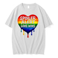 Spoiler Alert Love Wins Lgbt Heart 0 Tshirts Sweater Unisex T-shirt, Sweatshirt, Hoodie, Long Sleeve Tee - T-Shirt, Sweatshirt, Hoodie