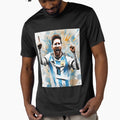 "Messi's Goal Celebration: Exuberant Joy with the Argentine National Team" by Artisticanvas - T-Shirt, Sweatshirt, Hoodie