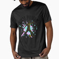 Geometric Soccer Striker  Colorful Dynamic Football Shot Art by Mania Graphix Unisex T-shirt, Sweatshirt, Hoodie, Long Sleeve Tee - T-Shirt, Sweatshirt, Hoodie