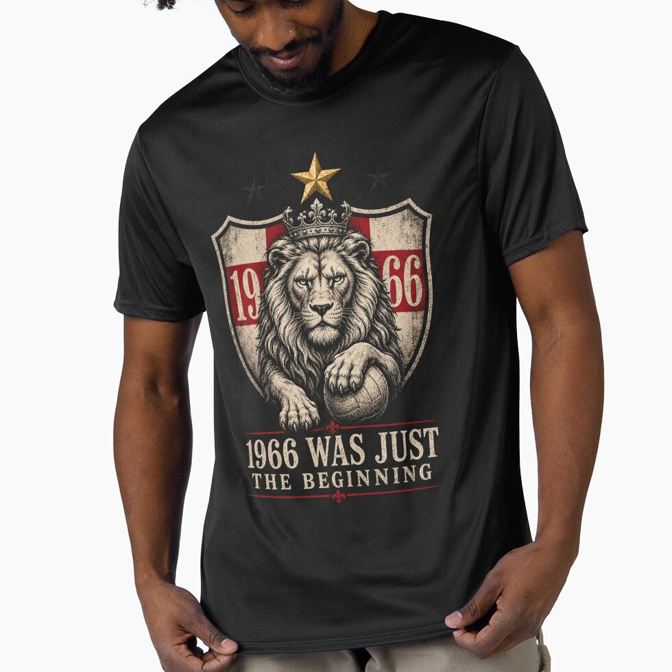 England Football Fan Shirt - 1966 Vintage Lion Tee by VizoArt-Studio Unisex T-shirt, Sweatshirt, Hoodie, Long Sleeve Tee - T-Shirt, Sweatshirt, Hoodie