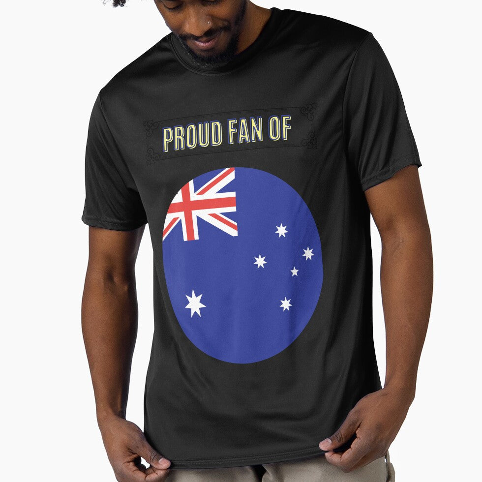 FAN OF AUSTRALIA; DURING WOLRD CUP 2022 IN QATAR by JM INSPIRES Unisex T-shirt, Sweatshirt, Hoodie, Long Sleeve Tee - T-Shirt, Sweatshirt, Hoodie