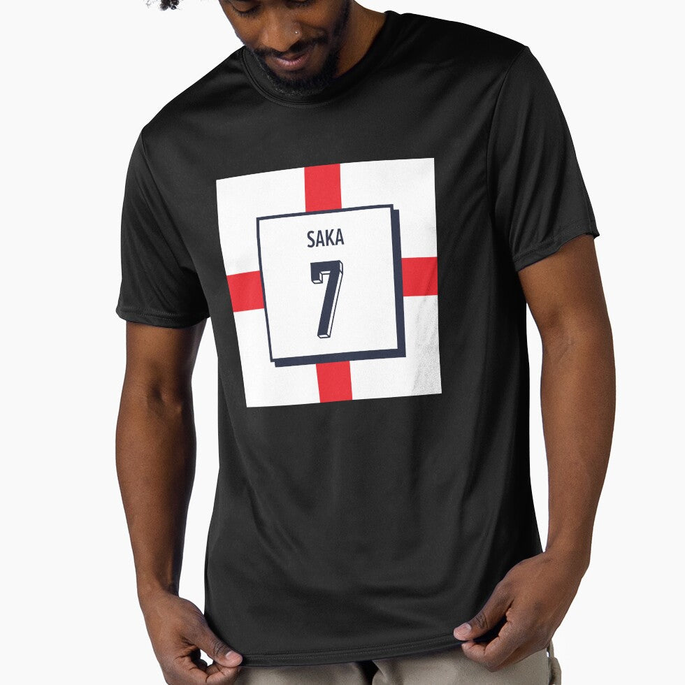 Saka - England 2024 by On Target Sports Unisex T-shirt, Sweatshirt, Hoodie, Long Sleeve Tee - T-Shirt, Sweatshirt, Hoodie
