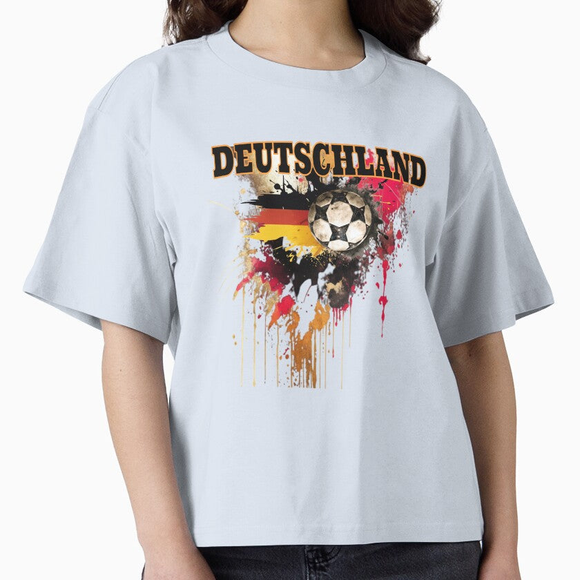 Germany football flag with ball by Ecmoprints Unisex T-shirt, Sweatshirt, Hoodie, Long Sleeve Tee - T-Shirt, Sweatshirt, Hoodie