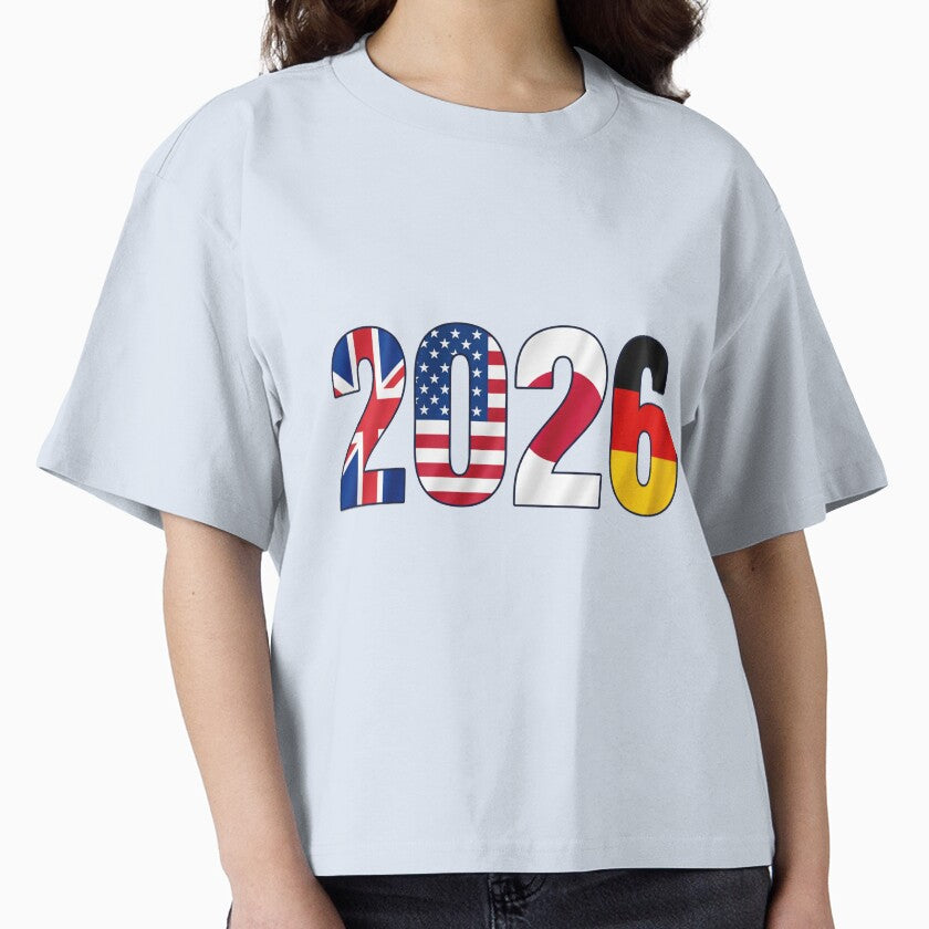 2026 Football  Flag Typography England USA Japan Germany by David Mateo ArtWorks Unisex T-shirt, Sweatshirt, Hoodie, Long Sleeve Tee - T-Shirt, Sweatshirt, Hoodie