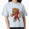 Portugal Lion  Football World Cup 2026 Cartoon Mascot by David Mateo ArtWorks Unisex T-shirt, Sweatshirt, Hoodie, Long Sleeve Tee - T-Shirt, Sweatshirt, Hoodie