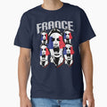 France Football Sports Fans Flag Face by screenworks Unisex T-shirt, Sweatshirt, Hoodie, Long Sleeve Tee - T-Shirt, Sweatshirt, Hoodie