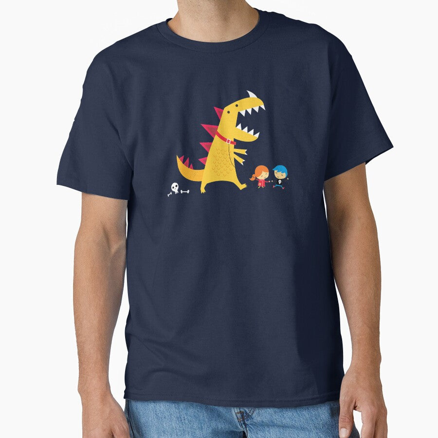 Dino Walk by DinoMike Unisex T-shirt, Sweatshirt, Hoodie, Long Sleeve Tee - T-Shirt, Sweatshirt, Hoodie