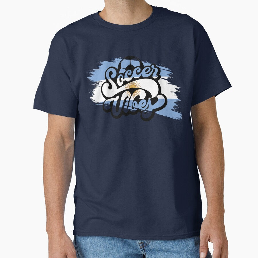 Soccer Vibes Of Argentina by DJava-ArtO Unisex T-shirt, Sweatshirt, Hoodie, Long Sleeve Tee - T-Shirt, Sweatshirt, Hoodie