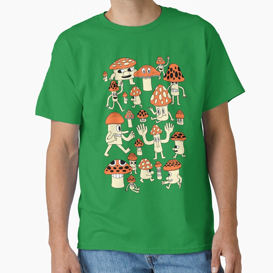 Mushrooms by jackteagle Unisex T-shirt, Sweatshirt, Hoodie, Long Sleeve Tee - T-Shirt, Sweatshirt, Hoodie