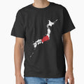 Japan Flag Map tshirt distressed vintage by farhanhafeez Unisex T-shirt, Sweatshirt, Hoodie, Long Sleeve Tee - T-Shirt, Sweatshirt, Hoodie