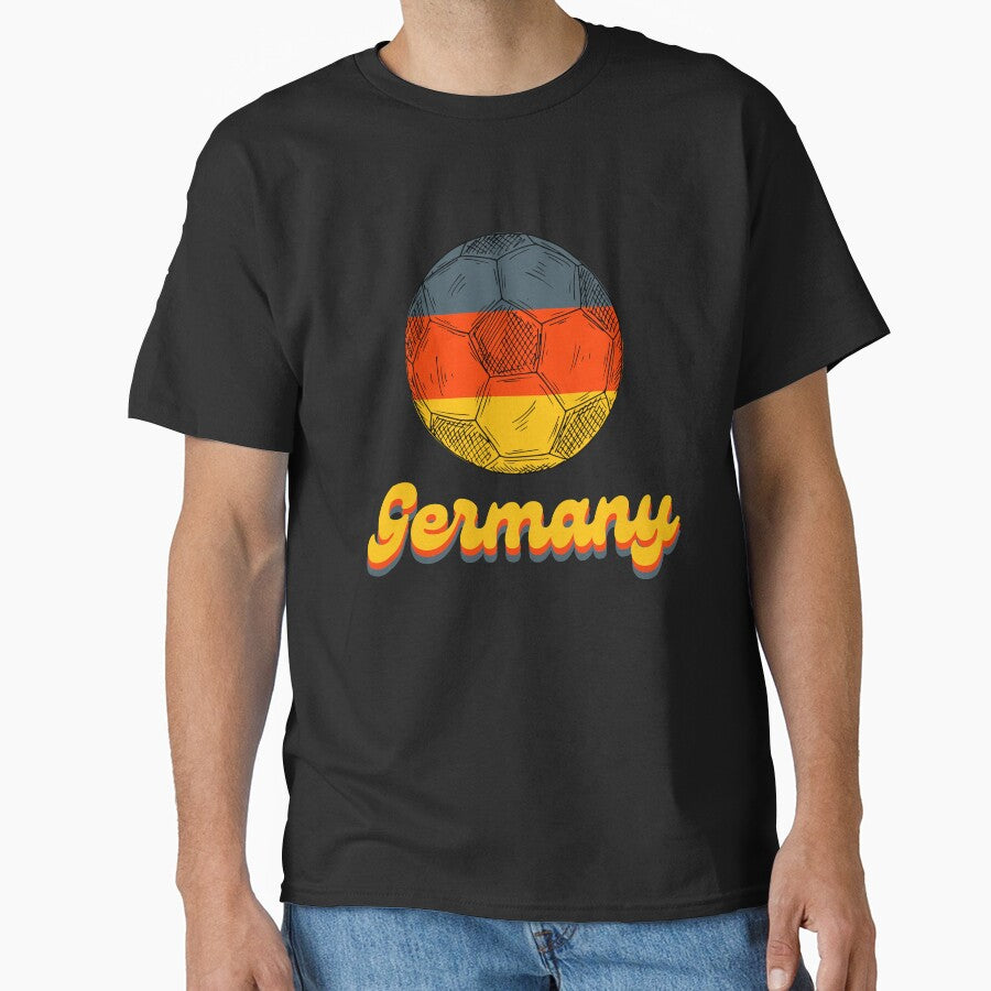 Retro Vintage Germany Football Team by Echo Dusk Unisex T-shirt, Sweatshirt, Hoodie, Long Sleeve Tee - T-Shirt, Sweatshirt, Hoodie