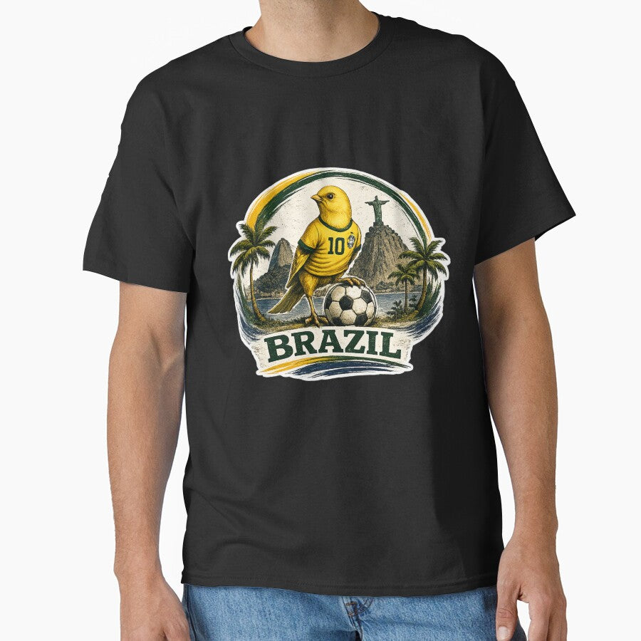 Brazil Soccer Canary by filmfan42 Unisex T-shirt, Sweatshirt, Hoodie, Long Sleeve Tee - T-Shirt, Sweatshirt, Hoodie