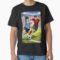 Anime Football Legends Clash Argentina vs Portugal Dynamic Match Art by digitalbob60 Unisex T-shirt, Sweatshirt, Hoodie, Long Sleeve Tee - T-Shirt, Sweatshirt, Hoodie