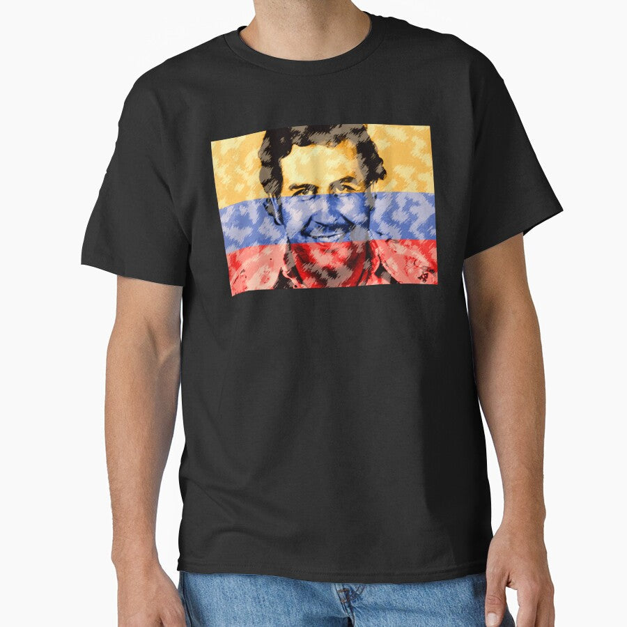 Pablo Escobar Colombia 2018 World Cup fan artwork by emphatic Unisex T-shirt, Sweatshirt, Hoodie, Long Sleeve Tee - T-Shirt, Sweatshirt, Hoodie