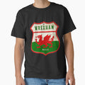 Wrexham Wales coat of arms flag design by MimounArt Unisex T-shirt, Sweatshirt, Hoodie, Long Sleeve Tee - T-Shirt, Sweatshirt, Hoodie