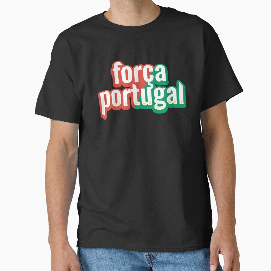 Fora Portugal Football Fan Typography Portuguese Soccer Supporter Design by nunkioceani Unisex T-shirt, Sweatshirt, Hoodie, Long Sleeve Tee - T-Shirt, Sweatshirt, Hoodie