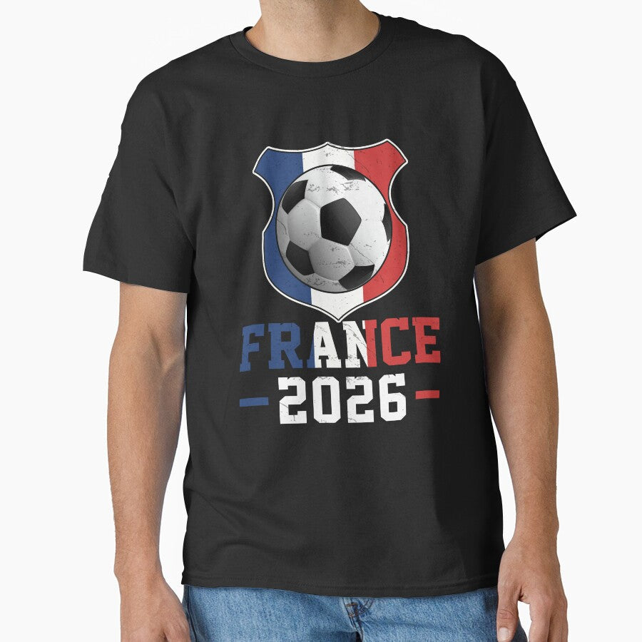 France 2026 Football Gift by FernaRoje Unisex T-shirt, Sweatshirt, Hoodie, Long Sleeve Tee - T-Shirt, Sweatshirt, Hoodie