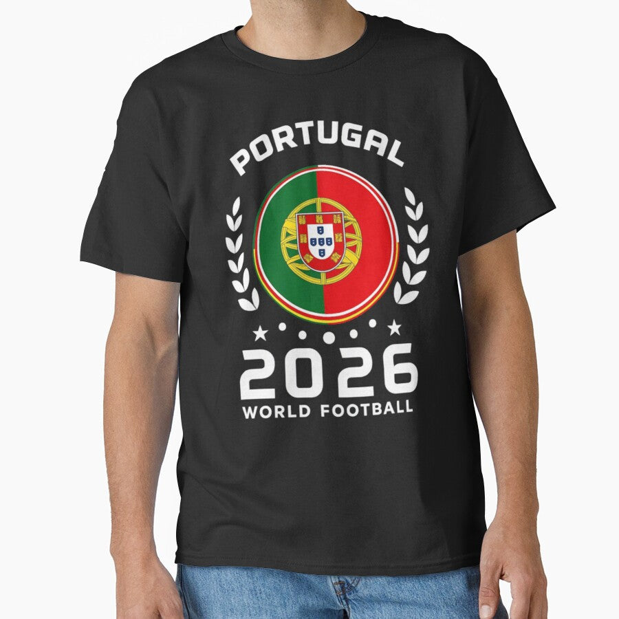 Portugal 2026 World Football Soccer Fan by MutedMoods Unisex T-shirt, Sweatshirt, Hoodie, Long Sleeve Tee - T-Shirt, Sweatshirt, Hoodie