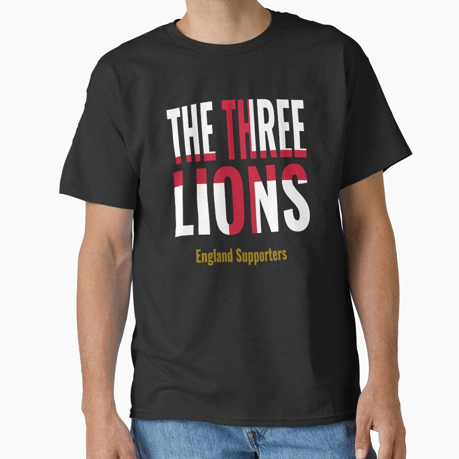 The Three Lions - England Supporters Football Casual Design by JR78 Unisex T-shirt, Sweatshirt, Hoodie, Long Sleeve Tee - T-Shirt, Sweatshirt, Hoodie