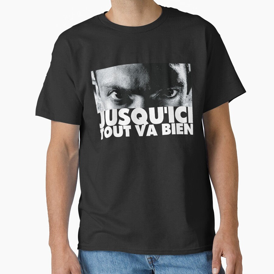 jusqu'ici tout va bien La Haine Tribute by chilangopride Unisex T-shirt, Sweatshirt, Hoodie, Long Sleeve Tee - T-Shirt, Sweatshirt, Hoodie