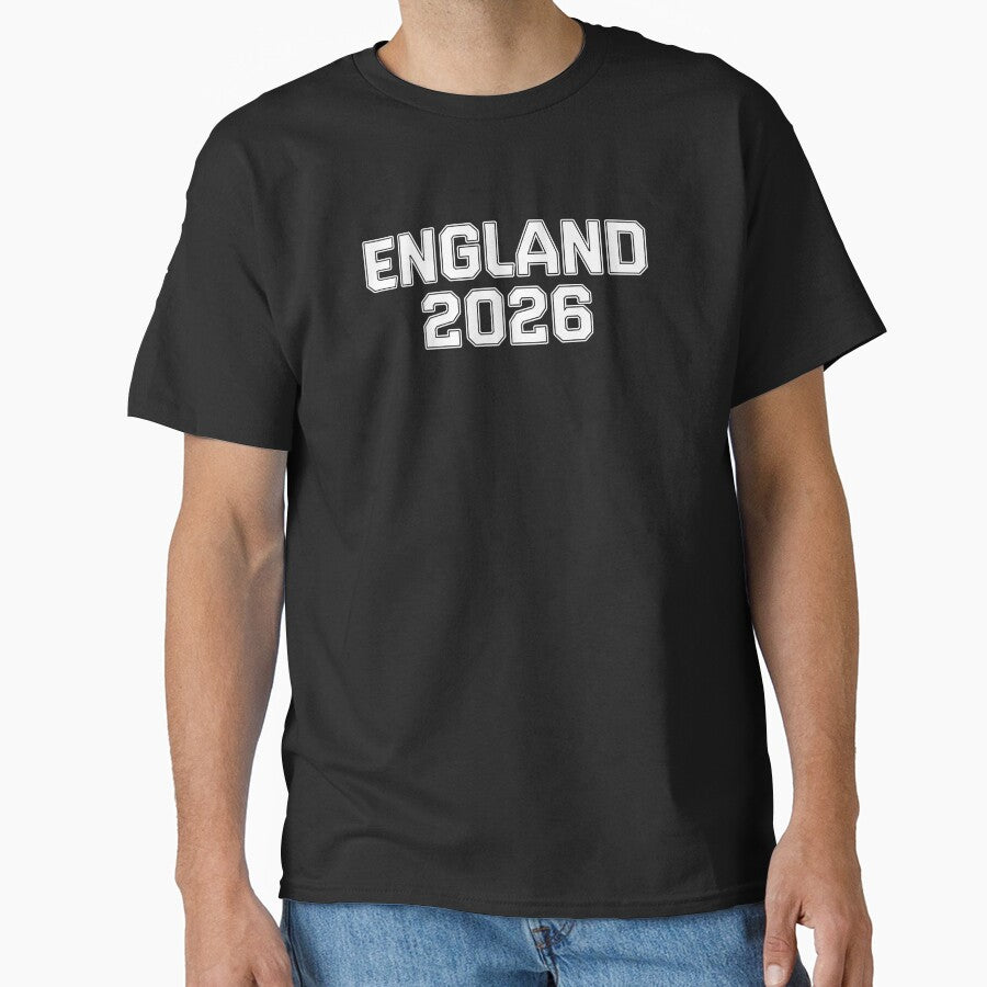 England 2026 World Cup (White with White Outline) by STUDIO-72 Unisex T-shirt, Sweatshirt, Hoodie, Long Sleeve Tee - T-Shirt, Sweatshirt, Hoodie