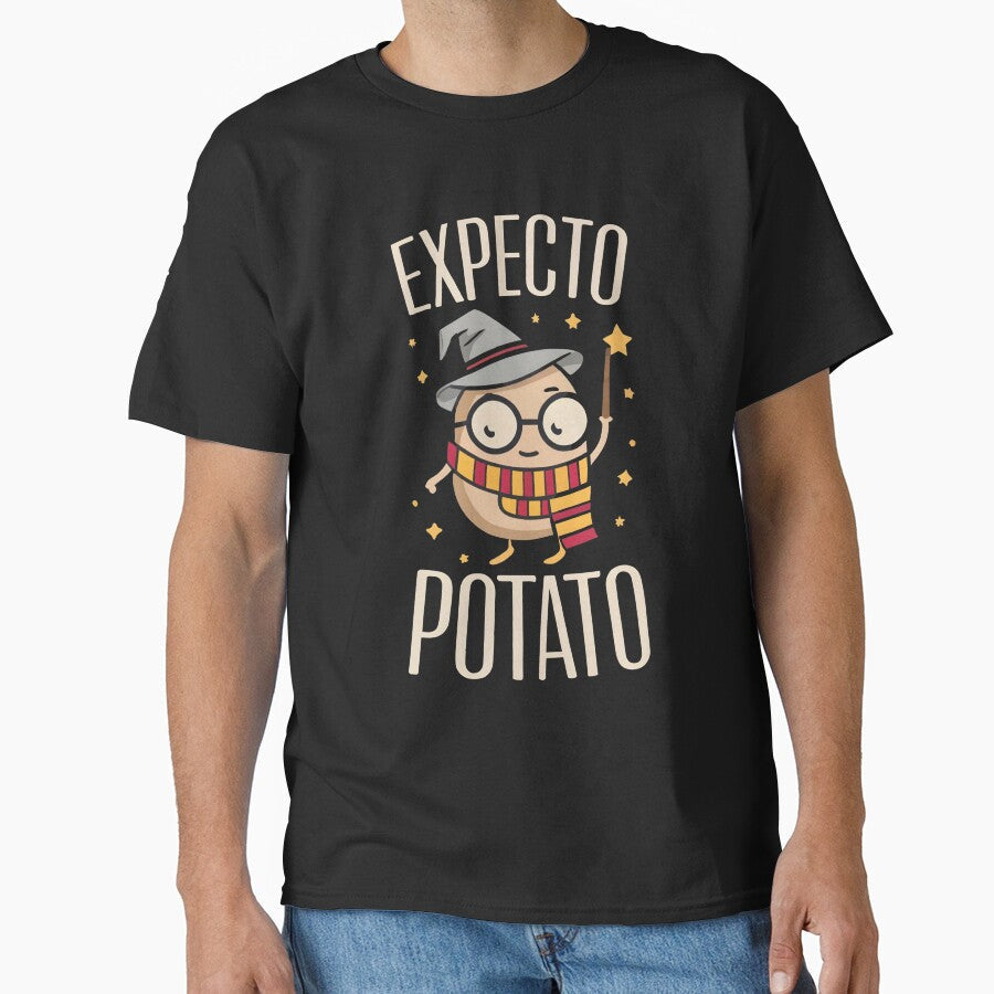 Expecto Potato - Wizard Funny by Fenay Designs Unisex T-shirt, Sweatshirt, Hoodie, Long Sleeve Tee - T-Shirt, Sweatshirt, Hoodie