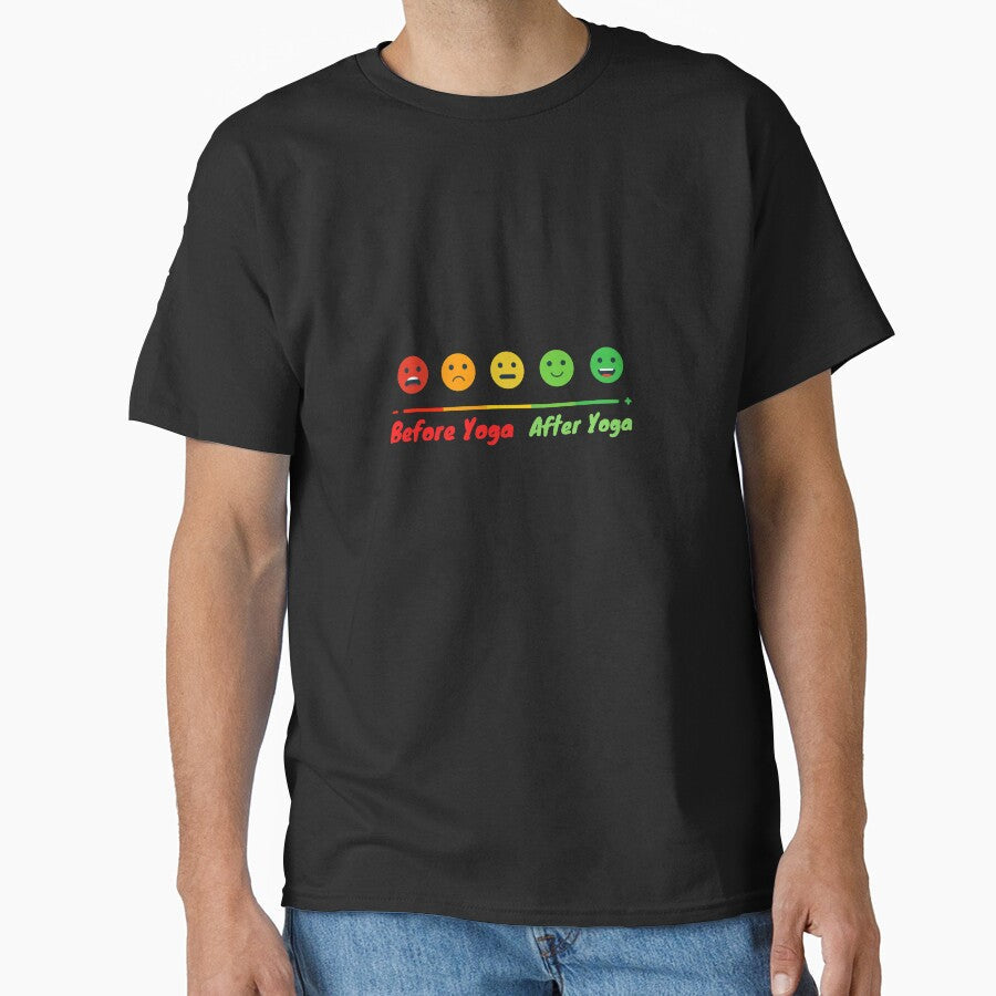 Before yoga After yoga by dress-in Unisex T-shirt, Sweatshirt, Hoodie, Long Sleeve Tee - T-Shirt, Sweatshirt, Hoodie