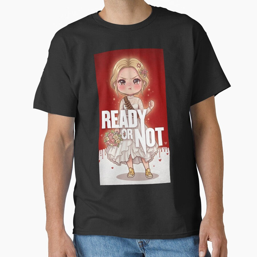Ready or not? Anime bride by Provocateuramor Unisex T-shirt, Sweatshirt, Hoodie, Long Sleeve Tee - T-Shirt, Sweatshirt, Hoodie