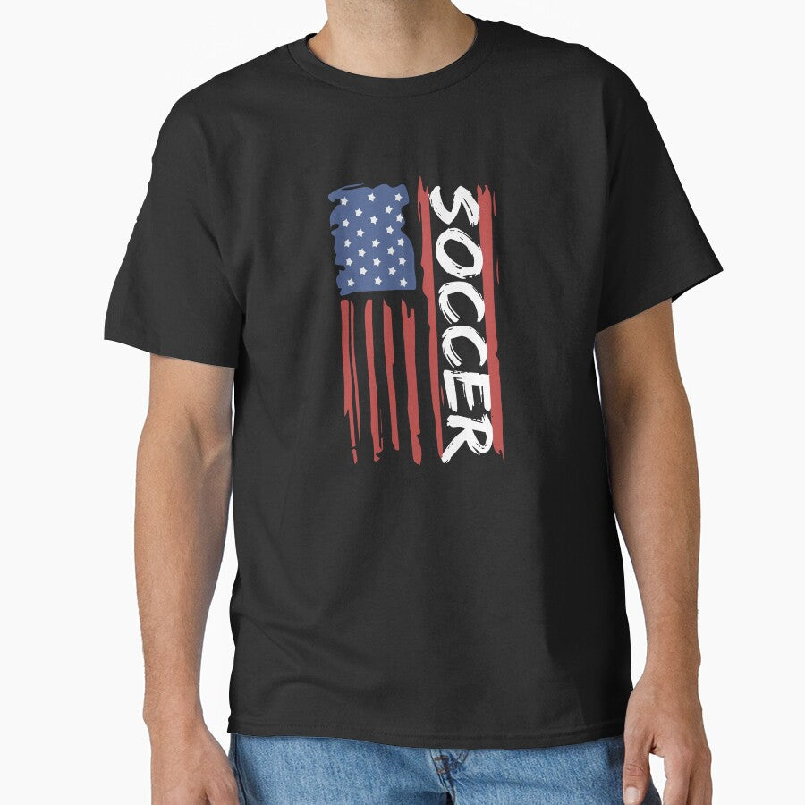 Soccer American Flag by TendyTees Unisex T-shirt, Sweatshirt, Hoodie, Long Sleeve Tee - T-Shirt, Sweatshirt, Hoodie