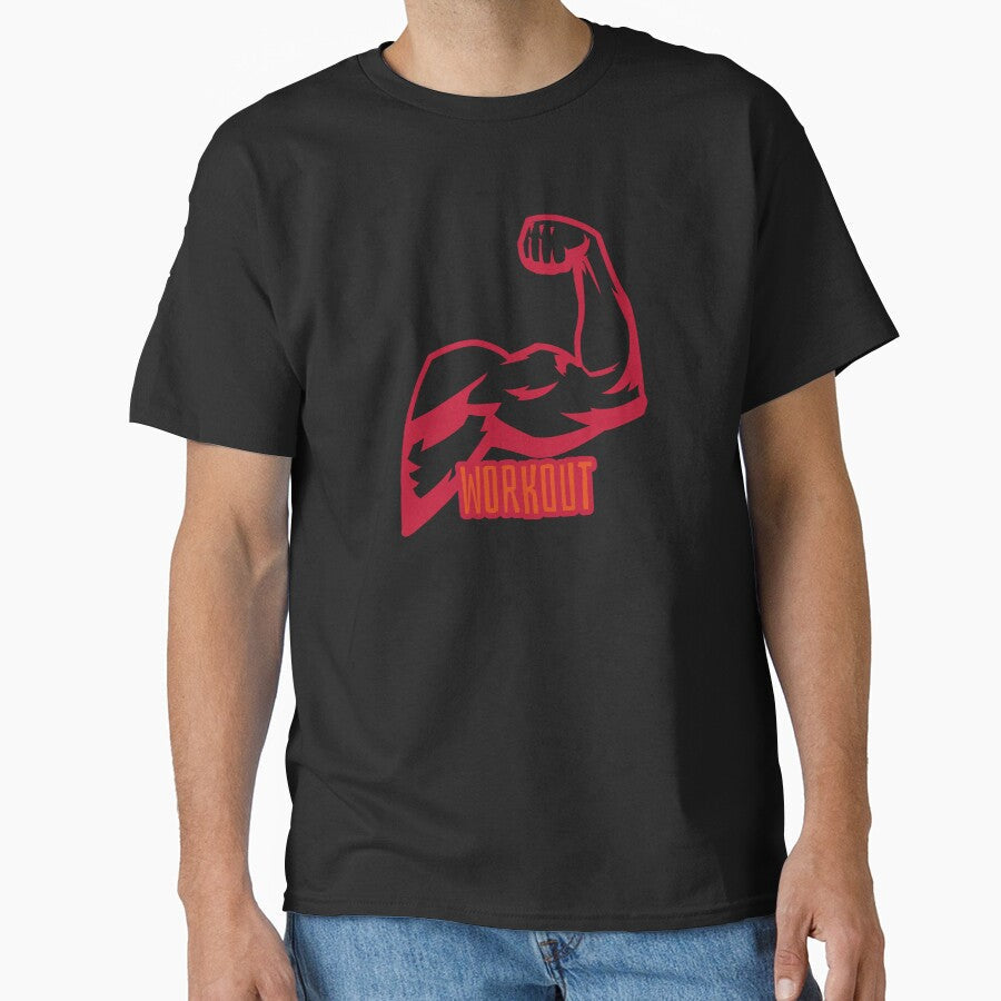 Workout gym foto design by sreckov-desig Unisex T-shirt, Sweatshirt, Hoodie, Long Sleeve Tee - T-Shirt, Sweatshirt, Hoodie