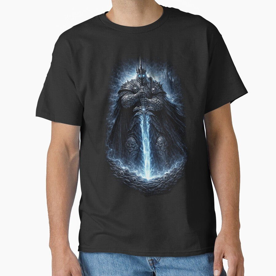 Frostbound Lich King of the Shattered Throne by DogLord Unisex T-shirt, Sweatshirt, Hoodie, Long Sleeve Tee - T-Shirt, Sweatshirt, Hoodie