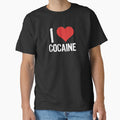 I Love Cocaine by The "I Love Everything" Shop Unisex T-shirt, Sweatshirt, Hoodie, Long Sleeve Tee - T-Shirt, Sweatshirt, Hoodie