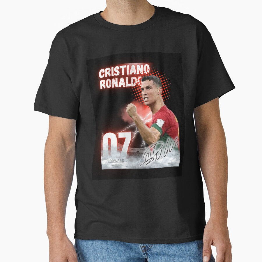 Cristiano Ronaldo CR7 Football Player Art Design by WildPetal Unisex T-shirt, Sweatshirt, Hoodie, Long Sleeve Tee - T-Shirt, Sweatshirt, Hoodie