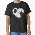 Distressed Soccer Heart, Soccer Mom, Soccer Ball, Game Day, Basketball, Football, Gift For Dad by DesignDenDo - T-Shirt, Sweatshirt, Hoodie