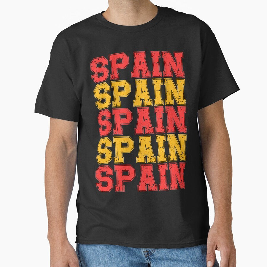 Vintage Team Spain Flag Soccer Fan 2026 by legendaryskins Unisex T-shirt, Sweatshirt, Hoodie, Long Sleeve Tee - T-Shirt, Sweatshirt, Hoodie