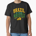 Brazil Till The Last Whistle Football Fan Vintage Graphic by PunchDrop Unisex T-shirt, Sweatshirt, Hoodie, Long Sleeve Tee - T-Shirt, Sweatshirt, Hoodie