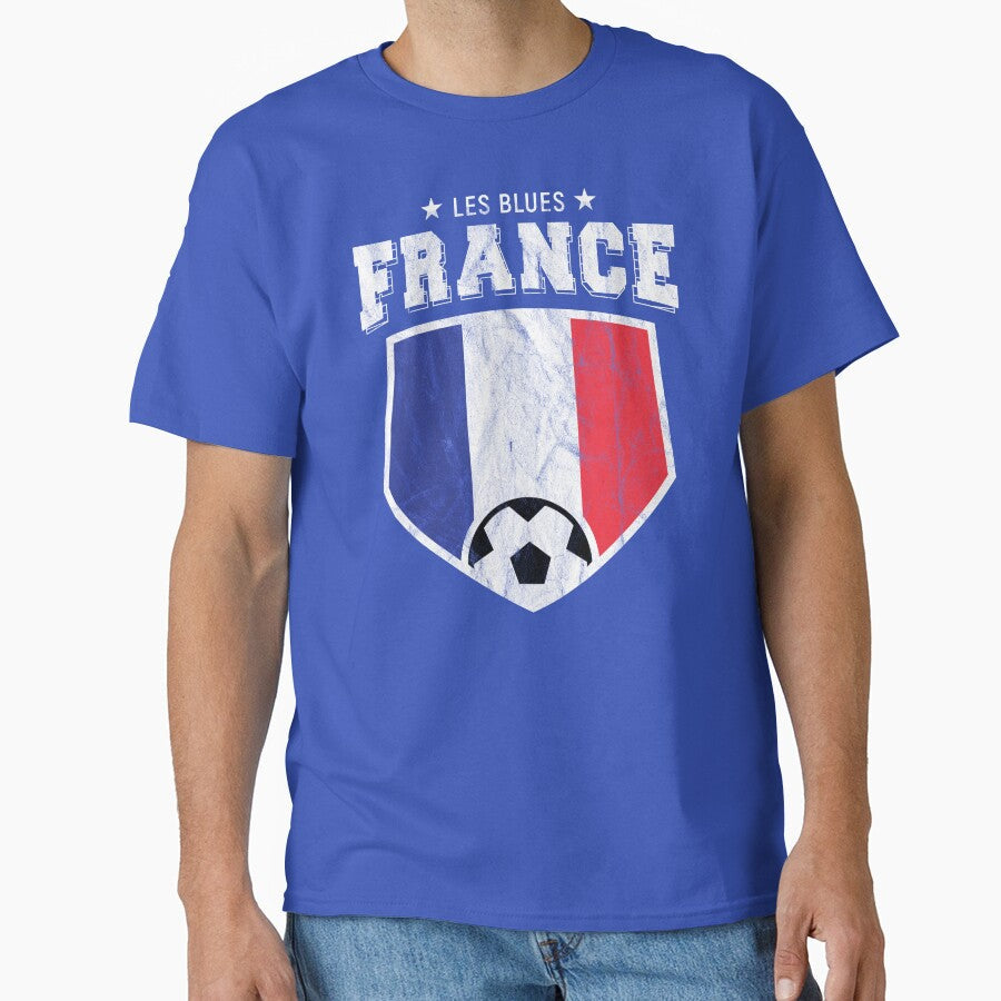 France Football National Flag T Shirt World Soccer Jersey Cup by screenworks Unisex T-shirt, Sweatshirt, Hoodie, Long Sleeve Tee - T-Shirt, Sweatshirt, Hoodie